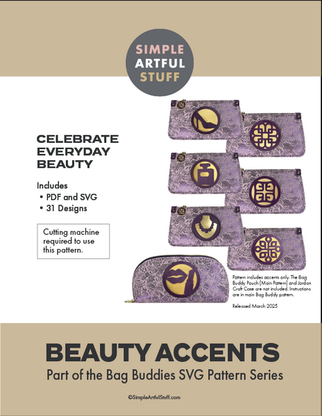 BAG BUDDIES | Beauty Accents (SVG+PDF)