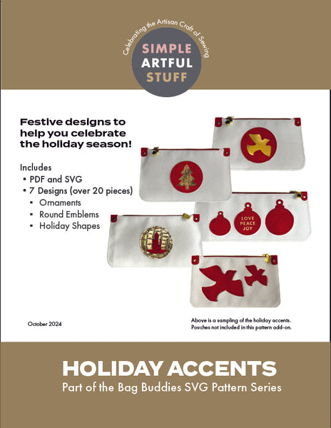 BAG BUDDIES | Holiday Accents (PDF+SVG)