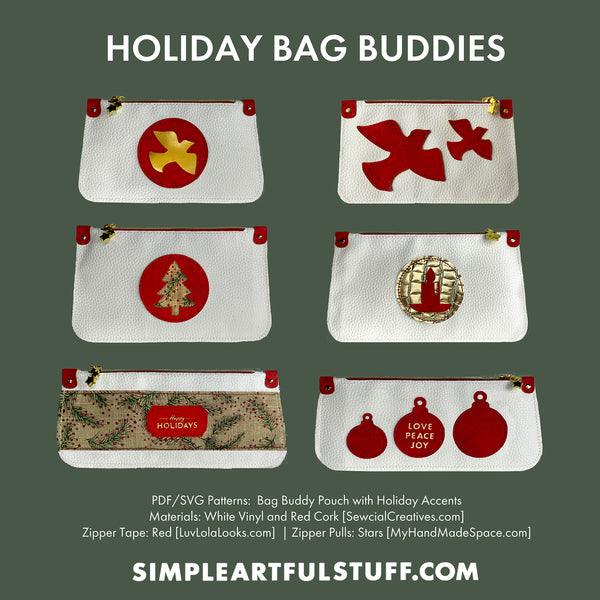 BAG BUDDIES | Holiday Accents (PDF+SVG)
