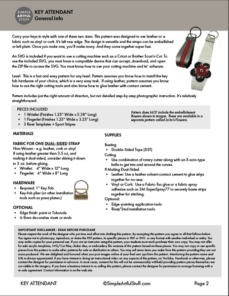 KEY ATTENDANT (PDF + SVG)