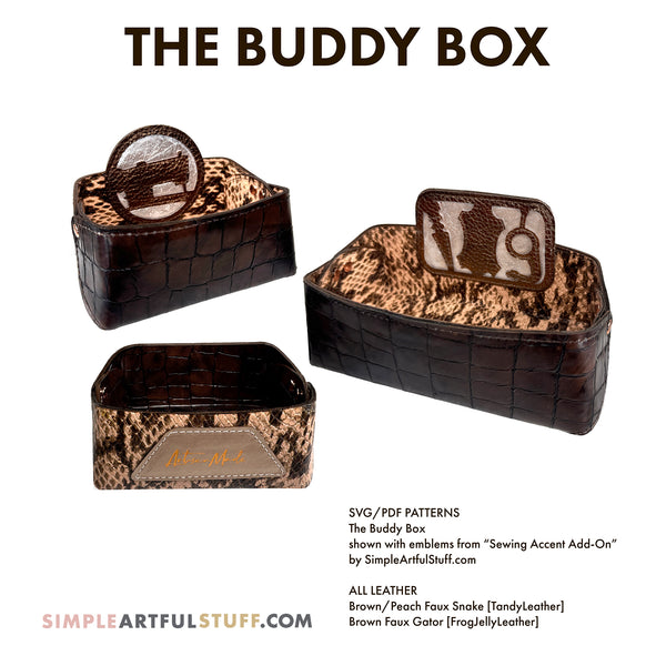 BAG BUDDIES   | MAIN PATTERN Buddy Box  (PDF + SVG)