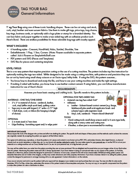 Tag Your Bag (PDF & SVG)