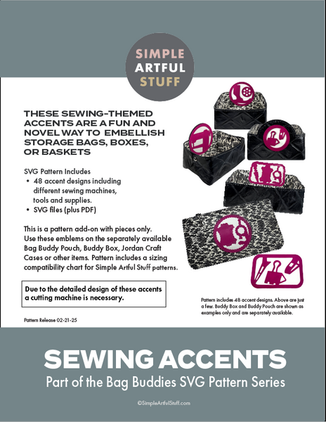 BAG BUDDIES | Sewing Accents (SVG w/PDF)