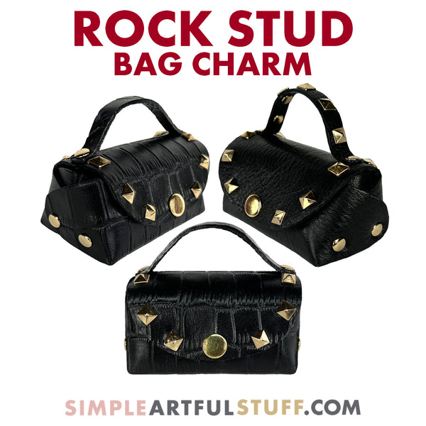 ROCK-STUD CHARM BAG (PDF + SVG)