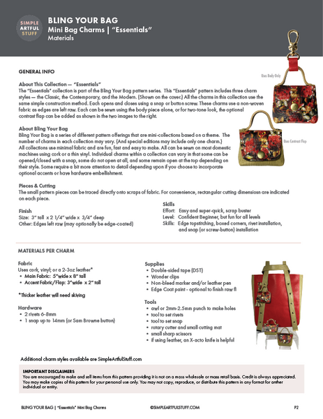 BLING YOUR BAG - Essentials (3 Charms)