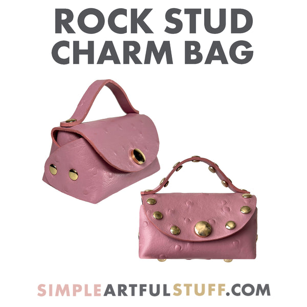 ROCK-STUD CHARM BAG (PDF + SVG)