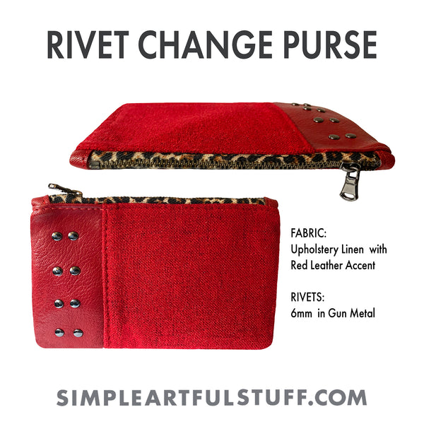 RIVET CHANGE PURSE