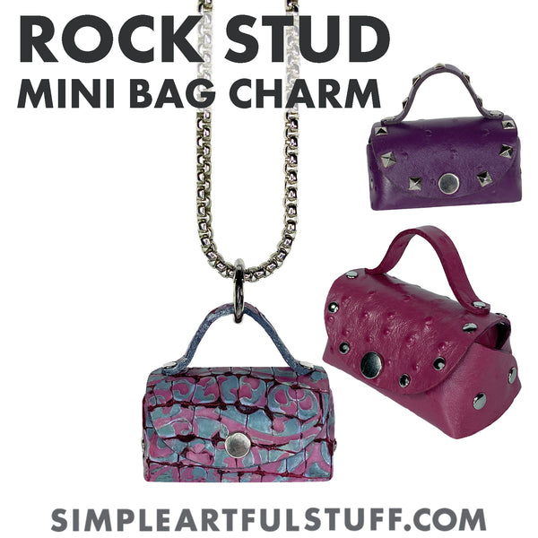 ROCK-STUD CHARM BAG (PDF + SVG)