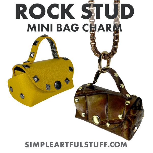 ROCK-STUD CHARM BAG (PDF + SVG)