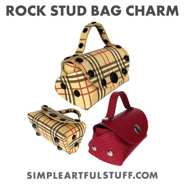 ROCK-STUD CHARM BAG (PDF + SVG)
