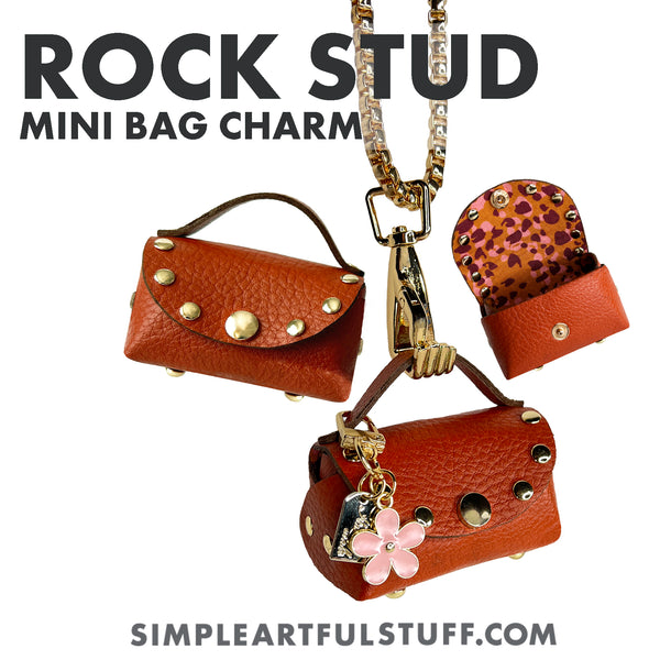 ROCK-STUD CHARM BAG (PDF + SVG)