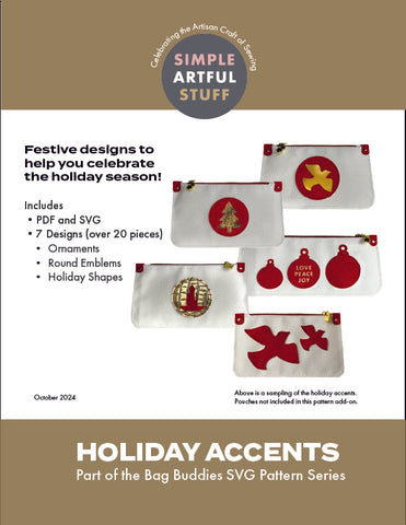 BAG BUDDIES | Holiday Accents (PDF+SVG)