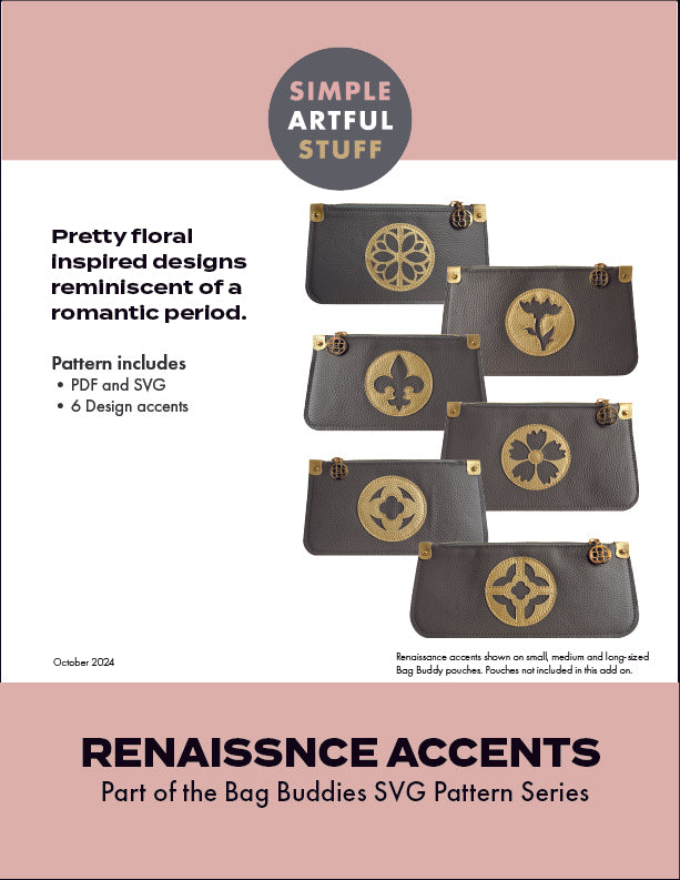 BAG BUDDIES | Renaissance Accents (PDF+SVG)