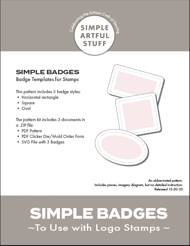 SIMPLE BADGES To Use With Logo Stamps [PDF & SVG]