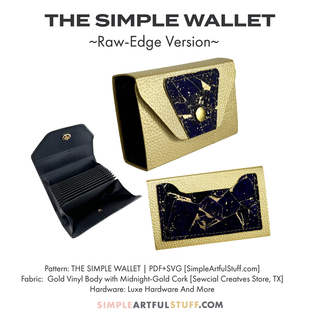 Simplewallet Super Simple Wallet Sewing Pattern | So Sew Easy