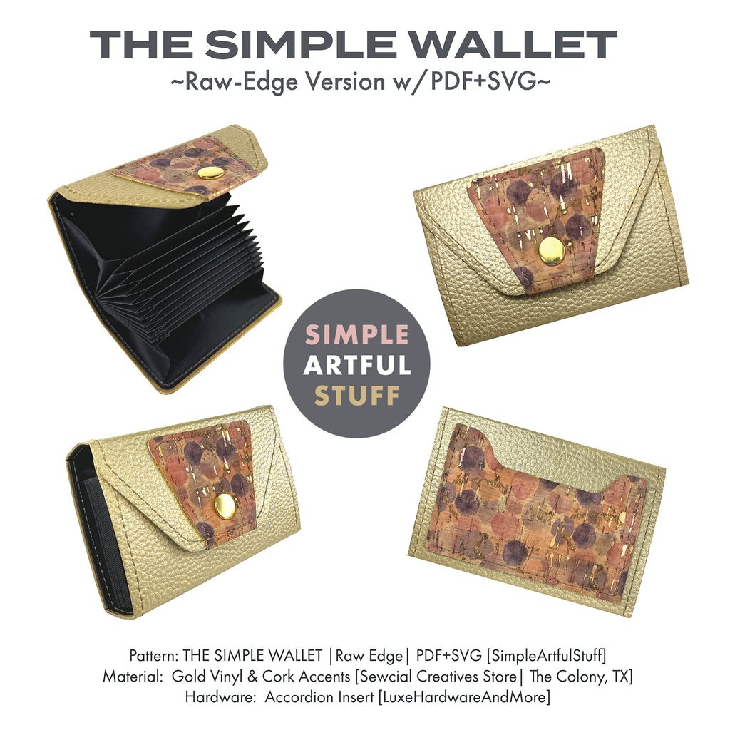 Simplewallet Super Simple Wallet Sewing Pattern | So Sew Easy