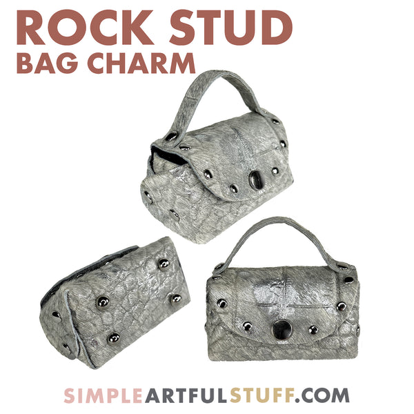 ROCK-STUD CHARM BAG (PDF + SVG)